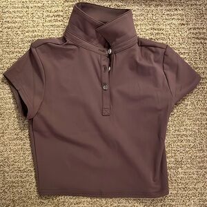 90 Degree by Reflex collared cropped golf shirt